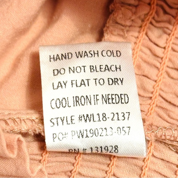 Wishlist Apparel Pink Puff Sleeve Crop Top Blouse Size Small S - Picture 5 of 5